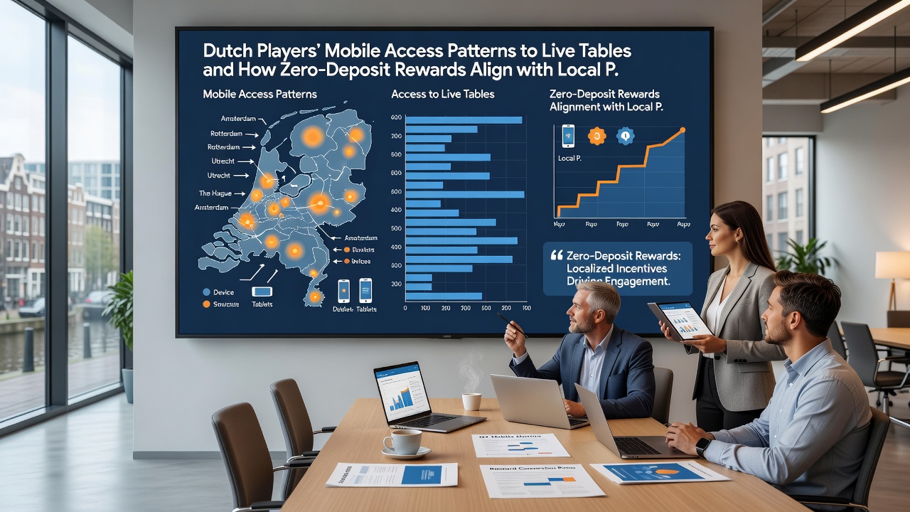 Grafiek die mobiele toegangspatronen en betalingsafstemming illustreert bij Nederlandse online kansspelen