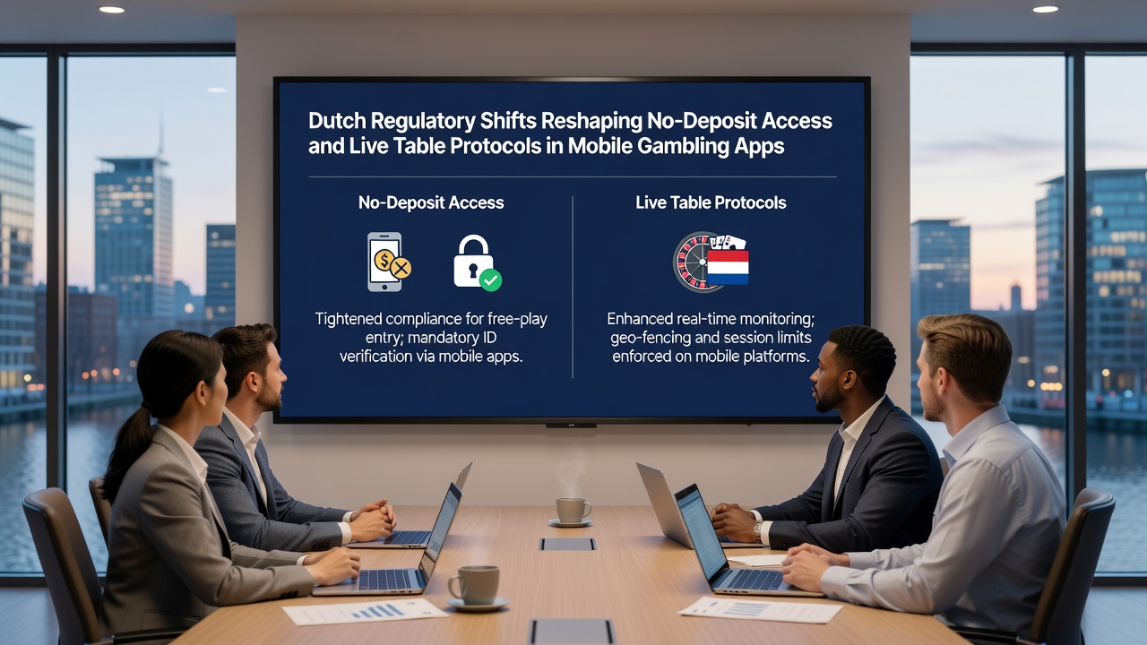 Diagram van live tafel protocollen in mobiele gokomgevingen onder Nederlandse wetgeving