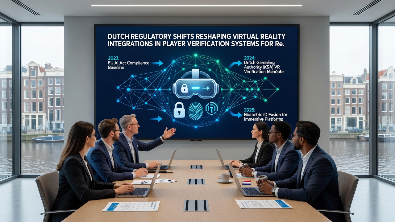 Diagram van speler verificatie protocollen in virtuele realiteit gaming platforms