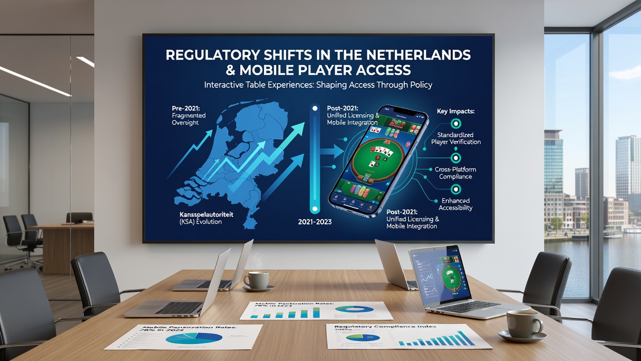 Illustratie van mobiele live tafel interfaces met Nederlandse bonusregels